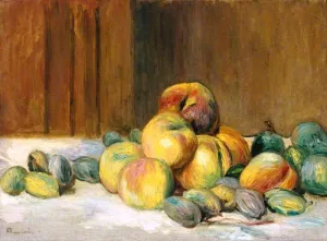 Peaches and Almonds III by Pierre-Auguste Renoir - Oil Painting Reproduction