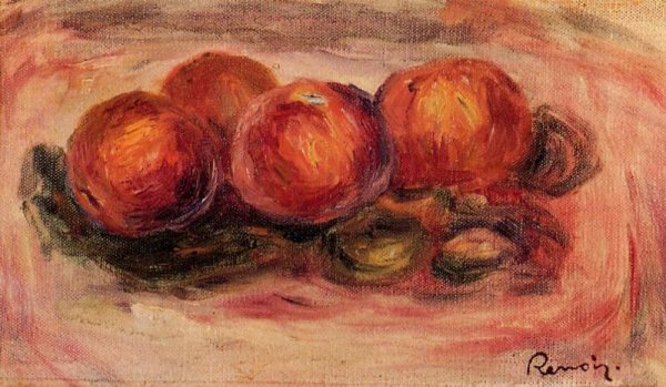 Peaches and Almonds by Pierre-Auguste Renoir - Hand-Painted Oil Painting Reproduction