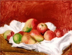 Pears and Apples II by Pierre-Auguste Renoir Oil Painting