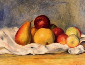 Pears and Apples by Pierre-Auguste Renoir Oil Painting