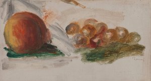 Peche et raisins by Pierre-Auguste Renoir Oil Painting