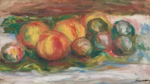 Peches et prune by Pierre-Auguste Renoir Oil Painting