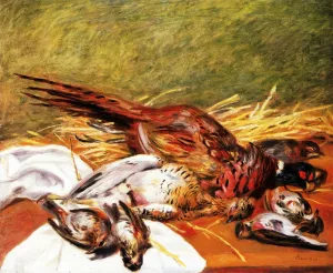 Pheasants, Bustards and Thrushes by Pierre-Auguste Renoir - Oil Painting Reproduction