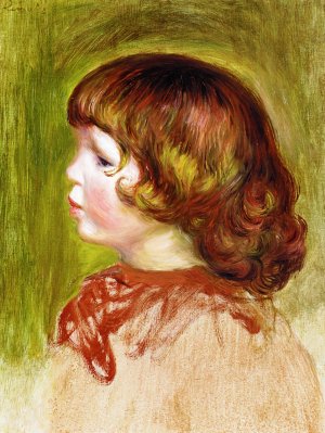 Pierre Renoir in Profile by Pierre-Auguste Renoir Oil Painting