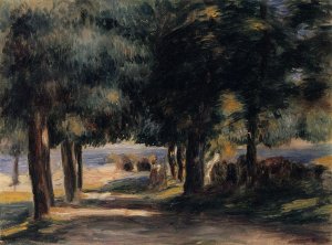 Pine Wood on the Cote d'Azur Oil painting by Pierre-Auguste Renoir