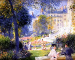 Place de la Trinite II by Pierre-Auguste Renoir - Oil Painting Reproduction