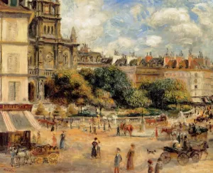 Place de la Trinite painting by Pierre-Auguste Renoir