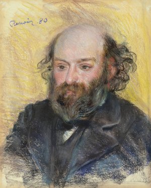 Portrait de Cezanne by Pierre-Auguste Renoir Oil Painting