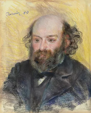 Portrait de Cezanne by Pierre-Auguste Renoir Oil Painting
