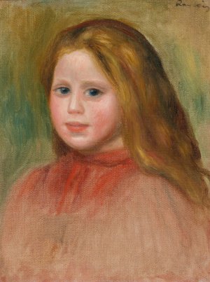 Portrait de Jeune Fille by Pierre-Auguste Renoir Oil Painting