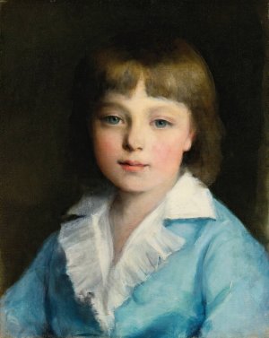Portrait Of A Boy In Blue by Pierre-Auguste Renoir Oil Painting