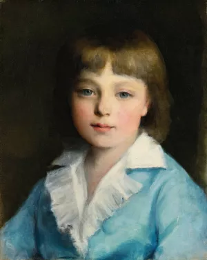 Portrait Of A Boy In Blue by Pierre-Auguste Renoir Oil Painting