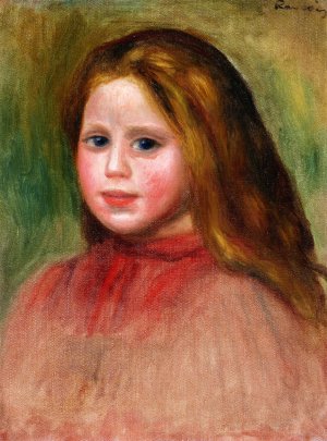 Portrait of a Girl by Pierre-Auguste Renoir Oil Painting