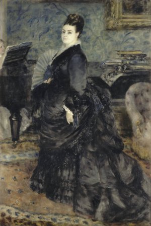 Portrait of a Woman, called of Mme Georges Hartmann by Pierre-Auguste Renoir Oil Painting