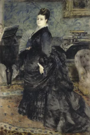 Portrait of a Woman, called of Mme Georges Hartmann by Pierre-Auguste Renoir Oil Painting