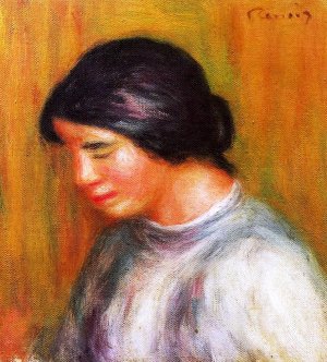 Portrait of a Young Girl 2 by Pierre-Auguste Renoir Oil Painting