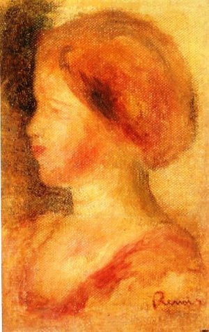 Portrait of a Young Girl 3 by Pierre-Auguste Renoir Oil Painting