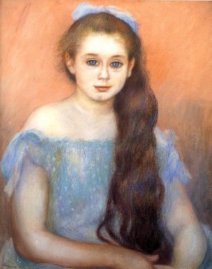 Portrait of a Young Girl 4 Oil painting by Pierre-Auguste Renoir