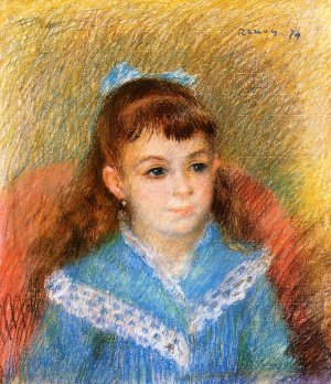 Portrait of a Young Girl also known as Elizabeth Maitre by Pierre-Auguste Renoir Oil Painting