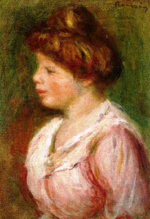 Portrait of a Young Woman 2 by Pierre-Auguste Renoir Oil Painting