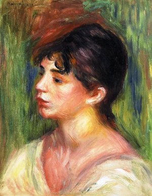 Portrait of a Young Woman 3 by Pierre-Auguste Renoir Oil Painting