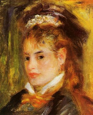 Portrait of a Young Woman 4 by Pierre-Auguste Renoir Oil Painting