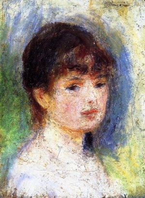 Portrait of a Young Woman by Pierre-Auguste Renoir Oil Painting