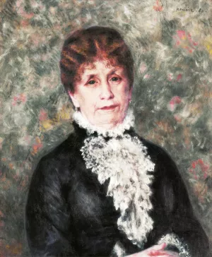 Portrait of Madame Fould Oil painting by Pierre-Auguste Renoir