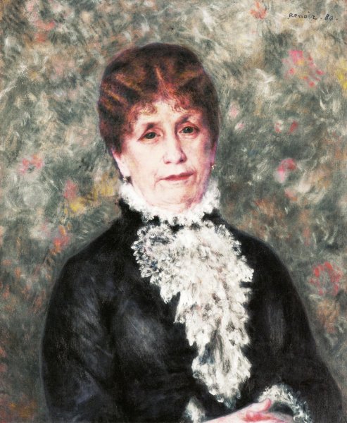 Portrait of Madame Fould by Pierre-Auguste Renoir - Hand-Painted Oil Painting Reproduction