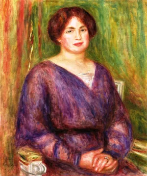 Portrait of Madame Louis Prat painting by Pierre-Auguste Renoir