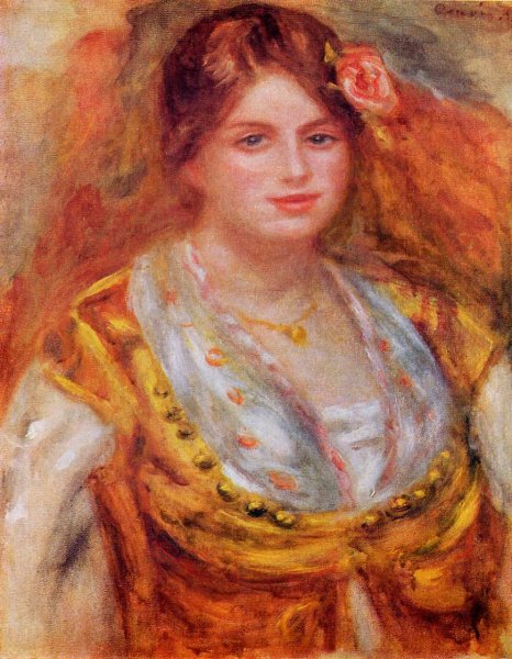Portrait of Mademoiselle Francois by Pierre-Auguste Renoir - Hand-Painted Oil Painting Reproduction