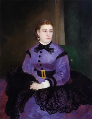 Portrait of Mademoiselle Sicotg painting by Pierre-Auguste Renoir