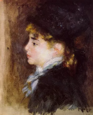 Portrait of Margot also known as Portrait of a Model by Pierre-Auguste Renoir Oil Painting