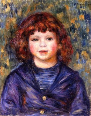 Portrait of Pierre Renoir in a Sailor Suit II Oil painting by Pierre-Auguste Renoir
