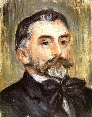 Portrait of Stephane Mallarme by Pierre-Auguste Renoir Oil Painting