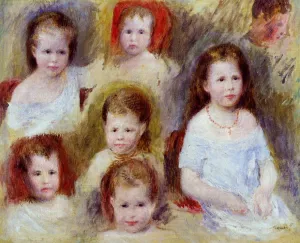 Portraits of Marie-Sophie Chocquet by Pierre-Auguste Renoir Oil Painting