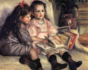 Portraits of Two Children by Pierre-Auguste Renoir Oil Painting