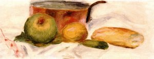 Pot and Fruit by Pierre-Auguste Renoir Oil Painting