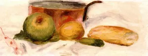 Pot and Fruit by Pierre-Auguste Renoir - Oil Painting Reproduction