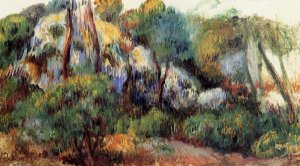 Purple Landscape by Pierre-Auguste Renoir Oil Painting