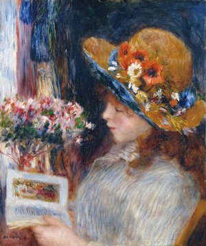 Reading Girl by Pierre-Auguste Renoir Oil Painting