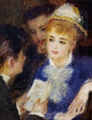 Reading the Part by Pierre-Auguste Renoir Oil Painting