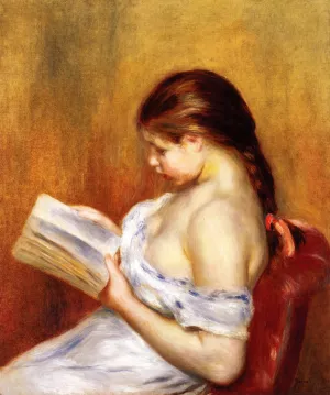 Reading by Pierre-Auguste Renoir - Oil Painting Reproduction