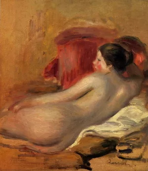 Reclining Model by Pierre-Auguste Renoir - Oil Painting Reproduction
