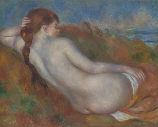 Reclining Nude  by Pierre-Auguste Renoir - Hand-Painted Oil Painting Reproduction