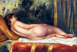 Reclining Nude on a Couch by Pierre-Auguste Renoir Oil Painting