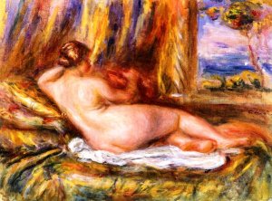 Reclining Nude by Pierre-Auguste Renoir Oil Painting