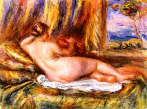 Reclining Nude by Pierre-Auguste Renoir Oil Painting