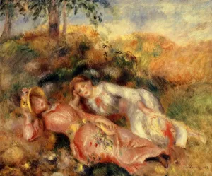 Reclining Women by Pierre-Auguste Renoir - Oil Painting Reproduction