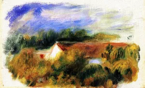 Red Roofs by Pierre-Auguste Renoir - Oil Painting Reproduction